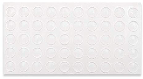 100 Türanschlagdämpfer Türpuffer Anschlagpuffer selbstklebend transparent, Kunststoff (10 mm x 3 mm)