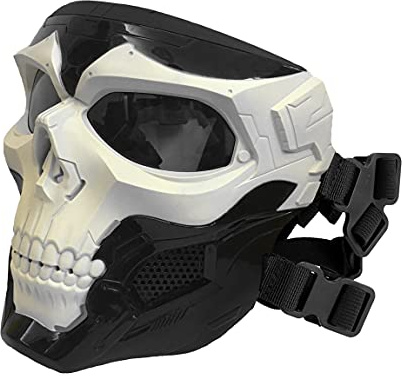 Airsoft mask paintball masker taktisk skalle mask full face militär skyddsmask helansiktsmask för halloween jakt CS krigsspel cosplay