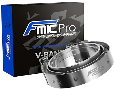 fmic.eu PERFORMANCE Fascetta V-Band inox 76mm (3 Zoll) kit flange turbo scarico motorsport tuning