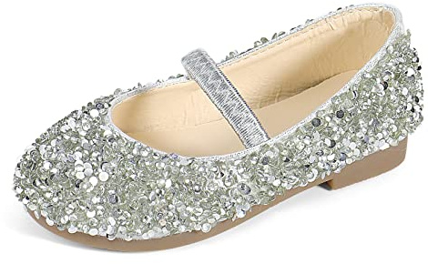 MK MATT KEELY Zapatos Princesa Niñas Disfraz Bailarina de Vestir Disfraz de Fiesta Zapatilla de Ballet