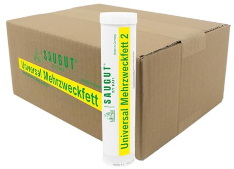 Fettkartuschen 400 ccm 24 Stück – Mehrzweckfett Kartuschen für Fettpresse, druckbeständig und wasserresistent, ideal für Traktor, Landmaschine, Werkstatt und KFZ Wartung