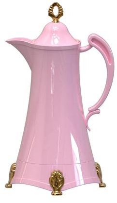 #N/A/a Jarra térmica para café, termos al vacío, hervidor de Agua fría y Caliente, cafetera turca iraní de Doble Pared con Aislamiento de 800ml, Rosa