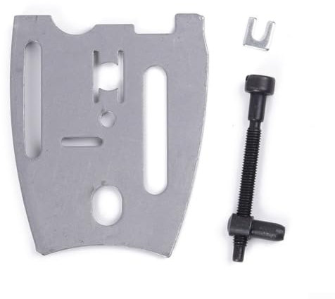 Gdfnmogo Tendeur de vis de réglage de chaîne de tronçonneuse et kit de plaque intérieure, tendeur de vis et kit de plaque intérieure, pour pièces de rechange JONSERED 625 2077 2083