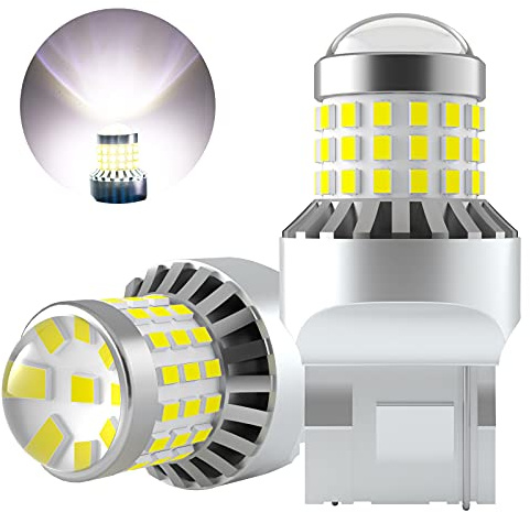 AGLINT W21W T20 LED Lampadine 57SMD 7440 992 12V 24V per Auto Retromarcia Parcheggio Luci DRL Luci di Marcia Diurna Girare Segnale Freno Posteriori Posizione Luce 6500K Bianco 2 Pezzi