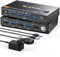 YOUTINGHDAV Conmutador KVM 2 Ordenadores 1 Monitor DisplayPort 8K@60Hz/4K@240Hz, Switch KVM USB 3.0 DisplayPort 2.1 para 2 PC, 4 dispositivos USB, teclado, ratón