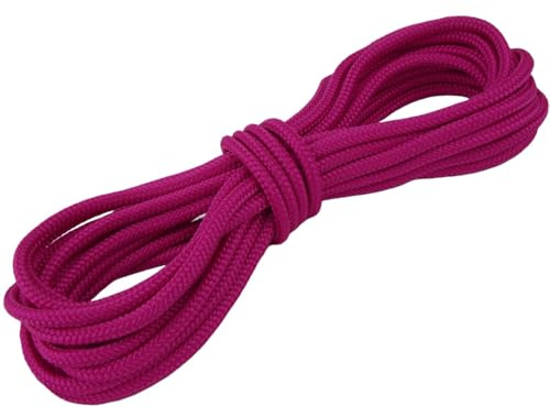 PPM Seil 4mm Polypropylen Schnur – Meterware 10m 20m 30m 50m – Rottöne – Flechtschnur für DIY, Makramee, Outdoor, Deko (Pink, 10m)