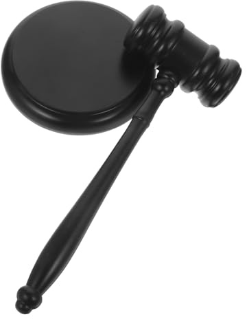 FONDOTIN Martelletto Di Legno Per Asta Martello Da Giudice in Legno Massello Accessorio Per Martelletto