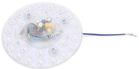 VELATEMOR Sostituzione della Luce del LED del Ventilatore da Soffitto da 4,9 Pollici, 3 Temperatura di Colore Selezionabile 3000K 4500K 6000K, Retrofit della Luce Magnetica del