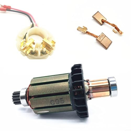 Shophubio CB 440 - Juego de portaescobillas con cepillos de carbón para herramientas eléctricas DDF458Z DF458D DHP458 - Kit de soporte de cepillo de repuesto, paquete de 4 piezas, 13 x 10 x 3 mm
