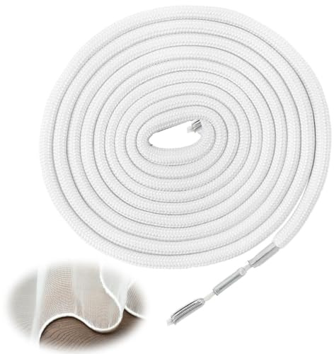 Eulihent 500g 5M Fil de Plomb pour Rideaux Ruban de Plomb de Rideau Chaîne de Plomb Lourde Poids de Rideau pour Augmenter Le Drapé des Rideaux (100g/m)