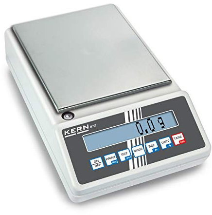KERN wlpb10 572 Serie Präzisions-Waage, ohne Zulassung, 160 mm x 200 mm Plattform, 10000 g Bereich-Wägezelle, 0.1 g Graduierung 0.1 g, Reproduzierbarkeit