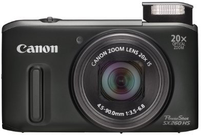 Canon PowerShot SX 260 HS Digitalkamera (GPS, 12,1 MP, 20-fach opt. Zoom, 7,6cm (3 Zoll) Display, bildstabilisiert) grau