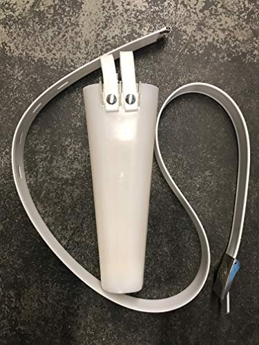 Eurosell TronicXL Messerköcher für 4 Messer + Koppel weiß Gürtel Köcher Kunststoff hygienisch Messerkoppel Messertasche