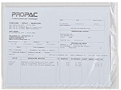 Propac z-pac1 pac-list Dokumententasche neutral, A4 gefaltet in 6, 12 x 8.5 cm, Stück 1000