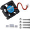 OTOTEC Set di ventole di raffreddamento per CPU DC 5 V, senza spazzole, con 4 viti, 3 radiatori compatibili con Raspberry Pi/A/B/B+/A+/2/3