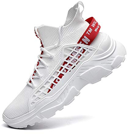 FUSHITON Turnschuhe Herren Sportschuhe Laufschuhe Joggingschuhe Sneakers Freizeit Schuhe Outdoor Straßen Traillauf Fitnessschuhe