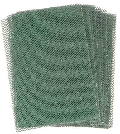 sourcing map 10pcs 240 Grits Mesh Sanding Screen Sheets 3 x 4 Wet or Dry Sandpaper Dust Free Abrasive Pads for Car Wood Drywall Metal Polishing & Grinding