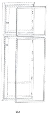 Guarnizione per porta frigorifero (codice 252) Frigo, Frigorifero, Congelatore 5958270300 BEKO