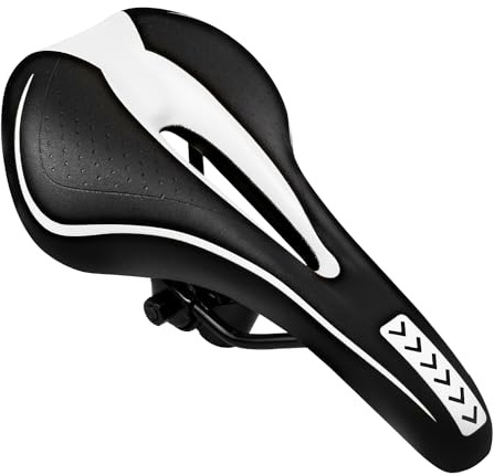 New Gel Bike Seat, MSDADA Bike Saddle for Men & Women, Waterproof Bicycle Seat Comfortable Soft Cushion for Road Bike, Mountain Bike, Exercise Bike, City Bikes(Green)