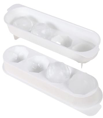 LABRIMP 2 Stück Kugel-eiswürfelformen Aus Kunststoff Eiswürfelschalen Für Diy Praktisches Küchenzubehör
