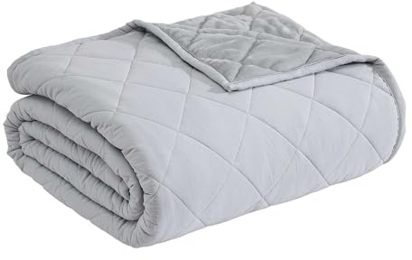 Eddie Bauer - Queen Size Blanket, Soft & Reversible Plush Bed Blanket, Brushed for Extra Softness with a Plush Smooth Texture, Throw Blanket for Couch or Bed (Classic Solid Grey)