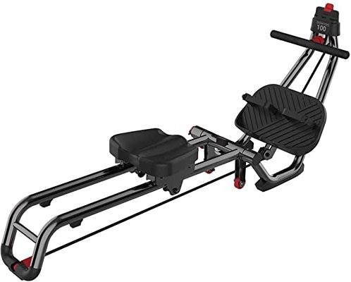 SmPinnaA Ausrüstung Heim-Fitness-Rudergerät, Faltbares Übungs-Rudergerät Für Zu Hause, Bauch-Fitnessgeräte, Geräuschlos, Faltbar, Ergonomisches Design, Wei