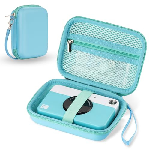 TUNYINSH Funda Rígida para Kodak Printomatic/Mini 2 HD/Step/Smile Cámara Instantánea Digital e Impresora de Fotos, Bolsa de Viaje Protectora, Azul