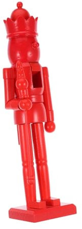 Amosfun Schiaccianoci in Legno Grezzo Incompiuto Soldato Natale Fai Da Te Ornamento Schiaccianoci in Noce Decorazione Natale Personalizzabile Statuina Soldato Hobby