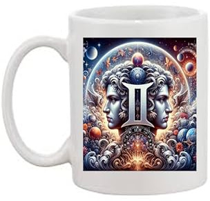 Tazza con segno zodiacale Gemelli con caratteristiche forti