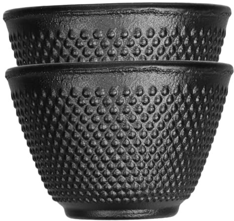 HOMOCONO 2stücke Gusseiserne Teetassen Retro-tee-becher Für Kung Fu Teetrinkkultur Langlebig Und Hitzebeständig Für Teeliebhaber