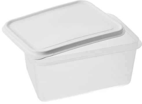 TOPBATHY Pizzateig Gärbox 4l Auslaufsicherer Pp Behälter Mit Deckel Stapelbarer Teiggärbehälter Für Küche Brotaufbewahrung