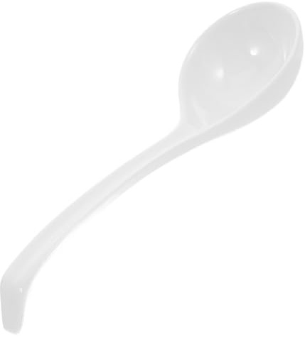 TIDTALEO Cucharón de sopa de porcelana, cucharón, cuchara, cuchara grande, cuchara de arroz, cuchara de arroz para cocinar, remover, cuchara de vertido para guindilla, salsa de servir