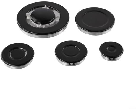Upgraded Gas Stove Burner Cap, Cooker Hat Set Oven Gas Hob Burner Crown Flame Cap Cover, Thickened Cast Iron Stoves Head Fire Device For Kitchen Gass Burners (B)