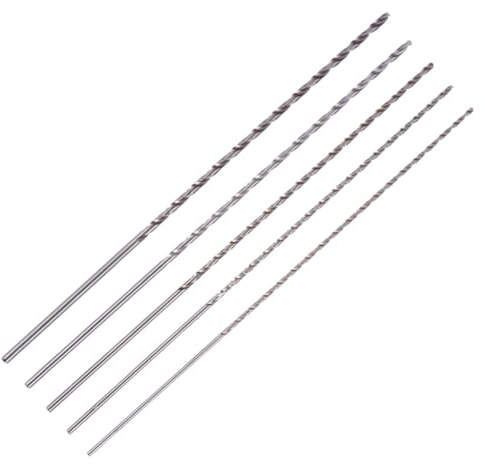 Operitacx 5piezas Brocas Extralargas Para Taladro Brocas De Acero De Alta Para Herramientas Eléctricas De Barrena Para Trabajos De Perforación