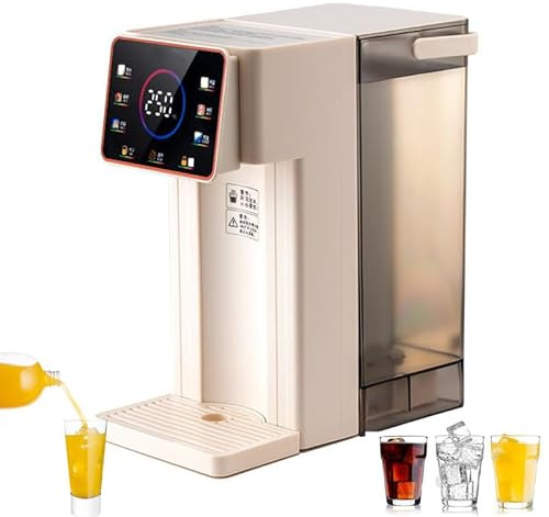 2000W Instant Warm- und Kaltwasserspender, schnelles Aufheizen, 6 Temperatureinstellungen, 3L Fassungsvermögen, LED-Touchscreen, ideal für Zuhause, Büro, Schule