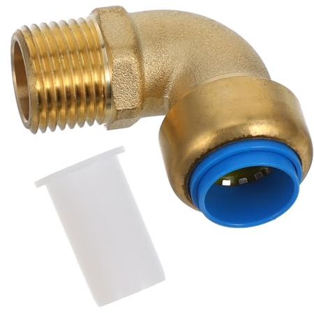 SUPVOX 90degree Water Pipe Connector Brass Elbow Fitting for Rv Outdoor Use Rv Water Inlet Elbow Adapter Hose Connector Plumbing No Brass Fitting