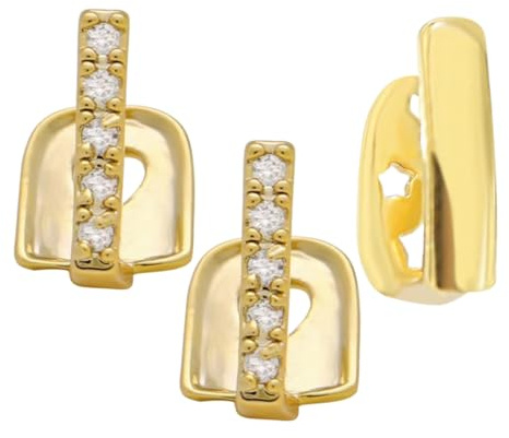 WRITWAA 3 Stück Modischer Zahnschmuck im Hip Hop Stil für Partys und Ausdrucksweise Bequem und Vielseitig Einsetzbar