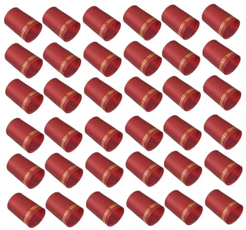 Angoily Capsules Thermorétractables Rouges 200pcs Étanchéité Fonction Thermorétractable Plastique pour Bouteille de Vin pour Cave à Vin