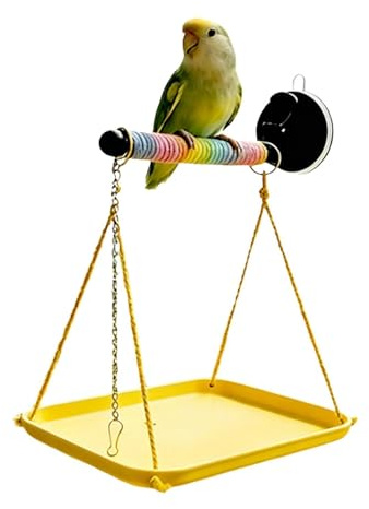 Fågelsittstång, slipstång, fågelsittstång med stativ, för undulater, conures, utomhus, på resor, inomhus, bil