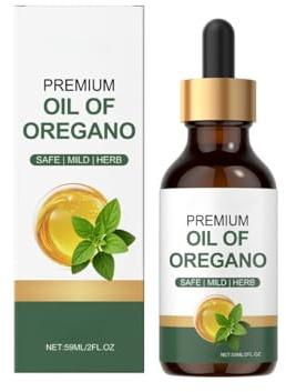 Oreganoolja för vuxna, matsmältnings- och immunstöd, med Carvacrol, 2 Fl Oz,1PCS