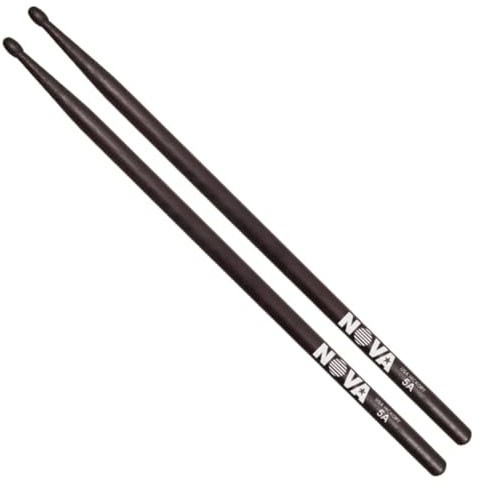 Vic FIrth - NOVA Drumsticks - 5A - Wood Tip - Black