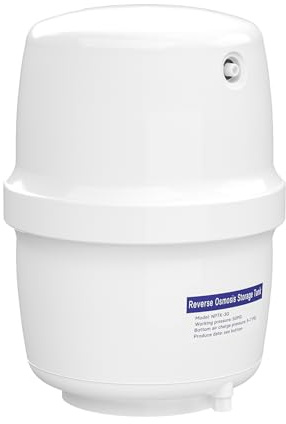 Naturewater 3 G Wassertank (11,35 L) für Umkehrosmose Wasser, Container lebensmittelecht, Vorratsbehälter mit Membran aus Butylkautschuk