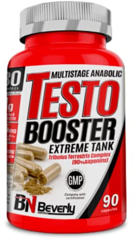 Beverly Tribulus Terrestris 900 mg 90% Saponinas, 90 Cápsulas | Avena Sativa, Zinc y Vitamina B6, Cápsulas Vegetales, 30 Servicios, Vitalidad Masculina, Fuerza y Resistencia