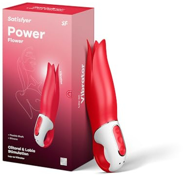 Satisfyer Vibes Power Flower | Sex Toys Vibro-Masseur avec 12 Programmes | Sex Toýs Femme | Etanche (IPX7) et rechargeable | Silicone douce et Sécurisante