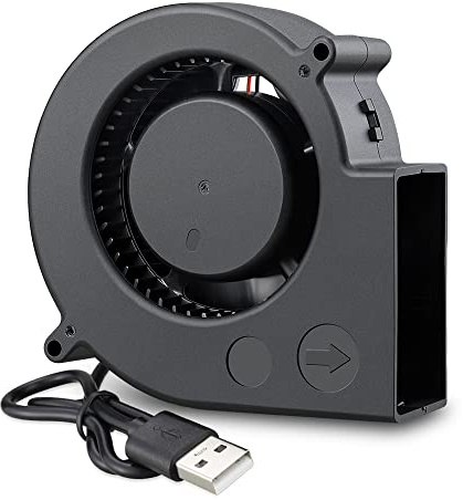 GDSTIME 97mm x 33mm Gebläse Lüfter USB 97mm Radiallüfter 5V Regelbar | 97mm blower fan usb pc radiallüfter usb 3 Einstellbare Geschwindigkeiten für PC Laptop Konsole Schrank Netzwerk-Switch