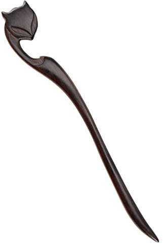 YINETTECH Bâton de Cheveux en Bois Renard Fourche à Cheveux Vintage Chignon Épingle à Cheveux Chignon Traditionnel Accessoires Cheveux pour Femmes Chignons Complets Coiffures à Chignon Bas
