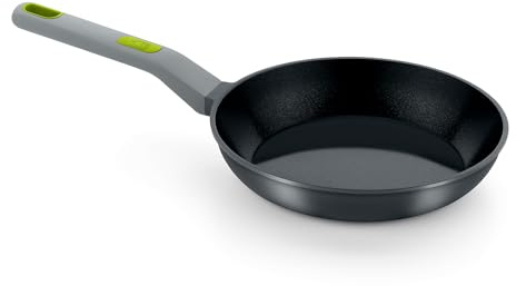 BRA Life 20cm Cast Aluminium Frying Pan 100% Recycled Ceramic Non-Stick PFOA Free PTFE Free Suitable for All Hobs and Induction | Reinforced ceramic nonstick PFOA free, PTFE free