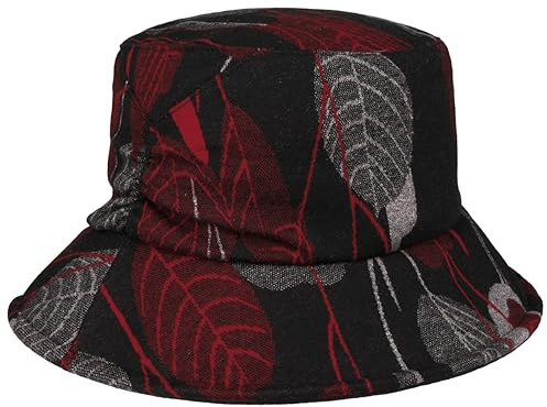 Seeberger Pioltella Bucket Stoffhut Fischerhut Damenhut Damen - mit Futter Winter Herbst-Winter - One Size rot