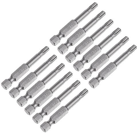 QUARKZMAN 12 Stück T25 Torx Bit Set 50mm Lang Bitsatz 1/4 Zoll Sechskantschaft S2 Stahl Magnetische für Schraubendreher Akkuschrauber Schrauben Werkzeug Bohrer