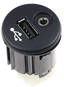 Baceyong Adaptador de puerto auxiliar USB para NI*SS/AN Note E12E Juke F15E Q*as/hqai J10E Q*as/hqai +2 JJ10E X-Trail T31 Micra K13K NV200 M20M Juke 2011-2013 NV 1500 2500 3500 2013 013, Parte Número: